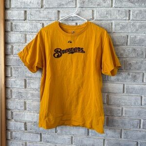 Brewers Kids Short Sleeve Tee - Yellow